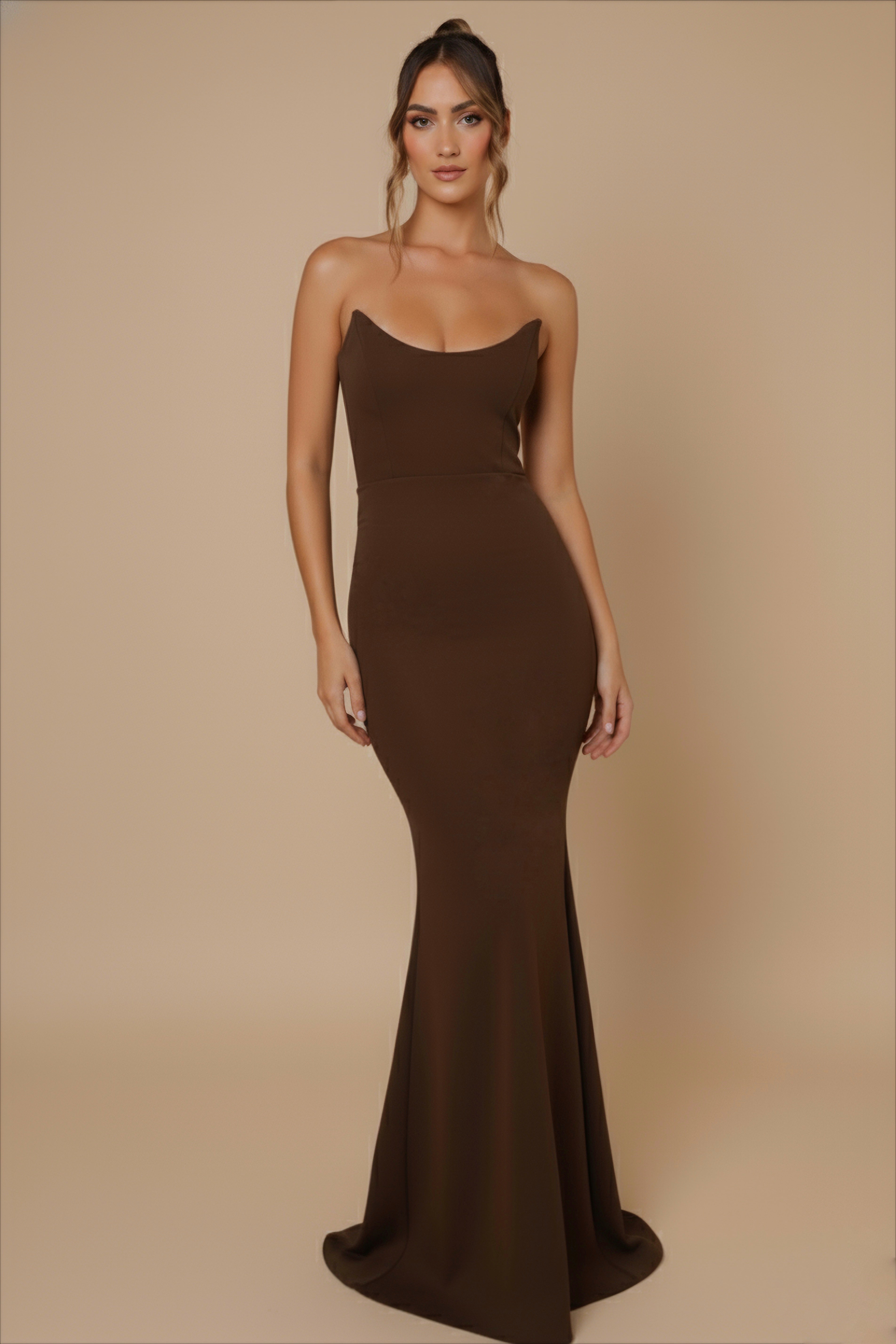 Celine Gown - Chocolate