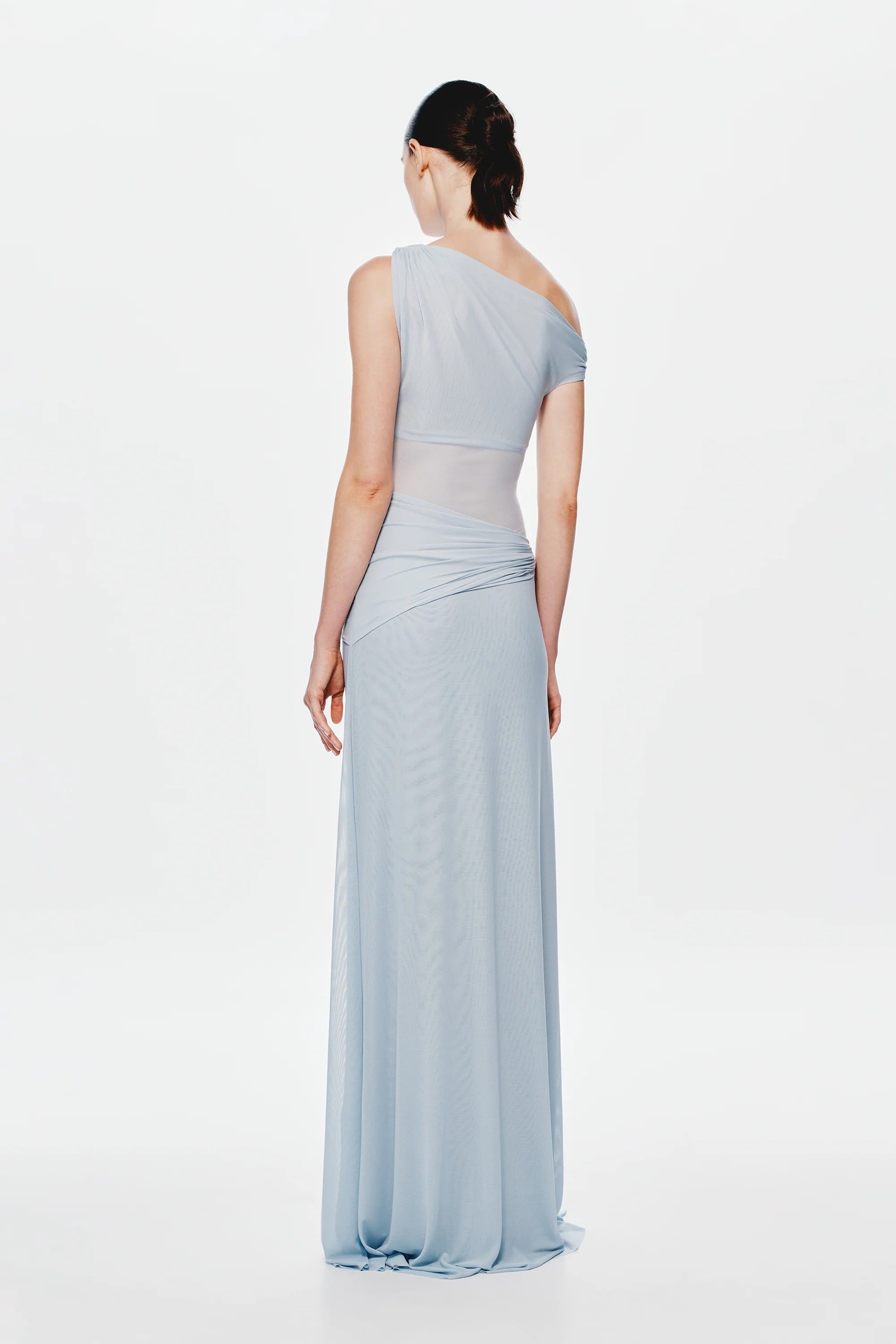 Misha Sisal Mesh Maxi Dress - Dove